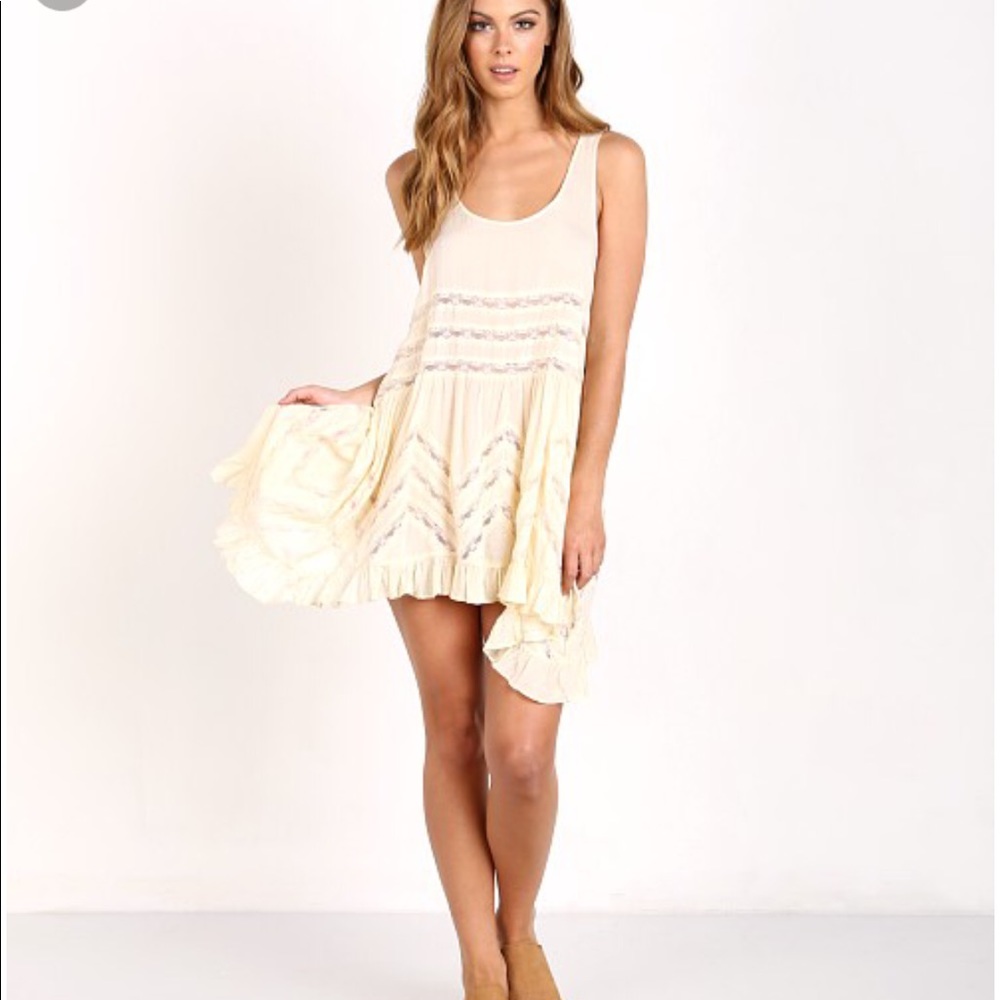 ❤️SOLD😘Free People Voile and Lace Trapeze Dress - Picture 2 of 6